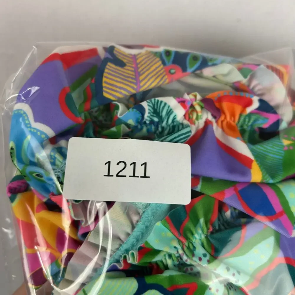 Bleu Rod Beattie Make It Pop Ruffle Shoulder Swimsuit RBMP22738-TJ Womens Size 8